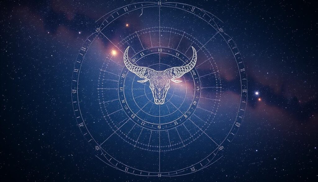 A serene cosmic landscape depicting a celestial star map, with a prominent Taurus constellation at the center. The night sky is filled with twinkling stars, cascading nebulae, and a subtle glow of distant galaxies. In the foreground, a detailed astrological chart emerges, its intricate symbols and planetary alignments conveying the essence of a Taurus ascendant. The composition is balanced, with a sense of depth and an atmospheric, dreamlike quality, inviting the viewer to explore the mysteries of the zodiac and the influence of the Taurus ascendant. A serene cosmic landscape depicting a celestial star map, with a prominent Taurus constellation at the center. The night sky is filled with twinkling stars, cascading nebulae, and a subtle glow of distant galaxies. In the foreground, a detailed astrological chart emerges, its intricate symbols and planetary alignments conveying the essence of a Taurus ascendant. The composition is balanced, with a sense of depth and an atmospheric, dreamlike quality, inviting the viewer to explore the mysteries of the zodiac and the influence of the Taurus ascendant.